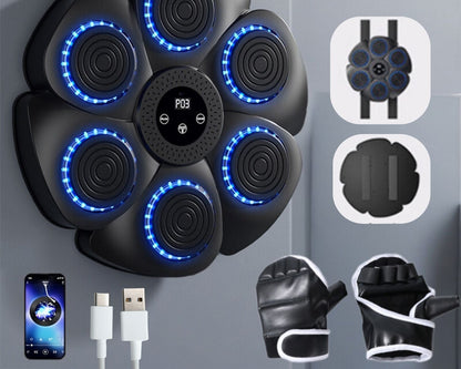 KnockOut™ Smart Muziek Boksmachine – Leuk bewegen en vet verbranden voor het hele gezin!