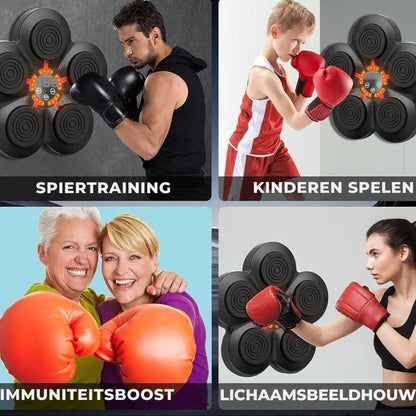 KnockOut™ Smart Muziek Boksmachine – Leuk bewegen en vet verbranden voor het hele gezin!