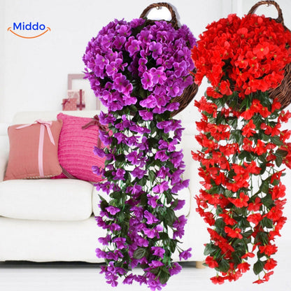 Charmante Orchideeën Cascade | Kunstbloemen voor Elke Gelegenheid en Elk Seizoen