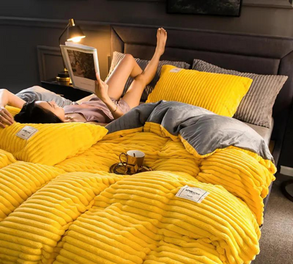 Fluwelen Fleece Dekbedovertrek | Extra warm deze koude dagen!