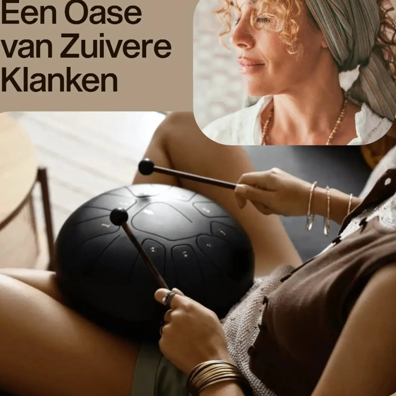 Harmonii KlankOase™ Steel Tongue Drum – Magisch Klankschaalgeluid voor Rust, Meditatie & Creatieve Expressie