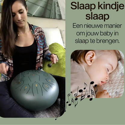 Harmonii KlankOase™ Steel Tongue Drum – Magisch Klankschaalgeluid voor Rust, Meditatie & Creatieve Expressie