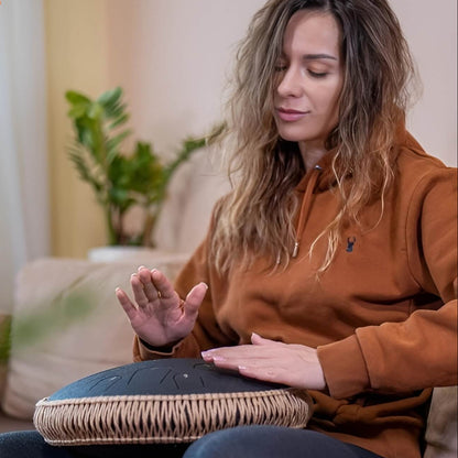 Harmonii KlankOase™ Steel Tongue Drum – Magisch Klankschaalgeluid voor Rust, Meditatie & Creatieve Expressie
