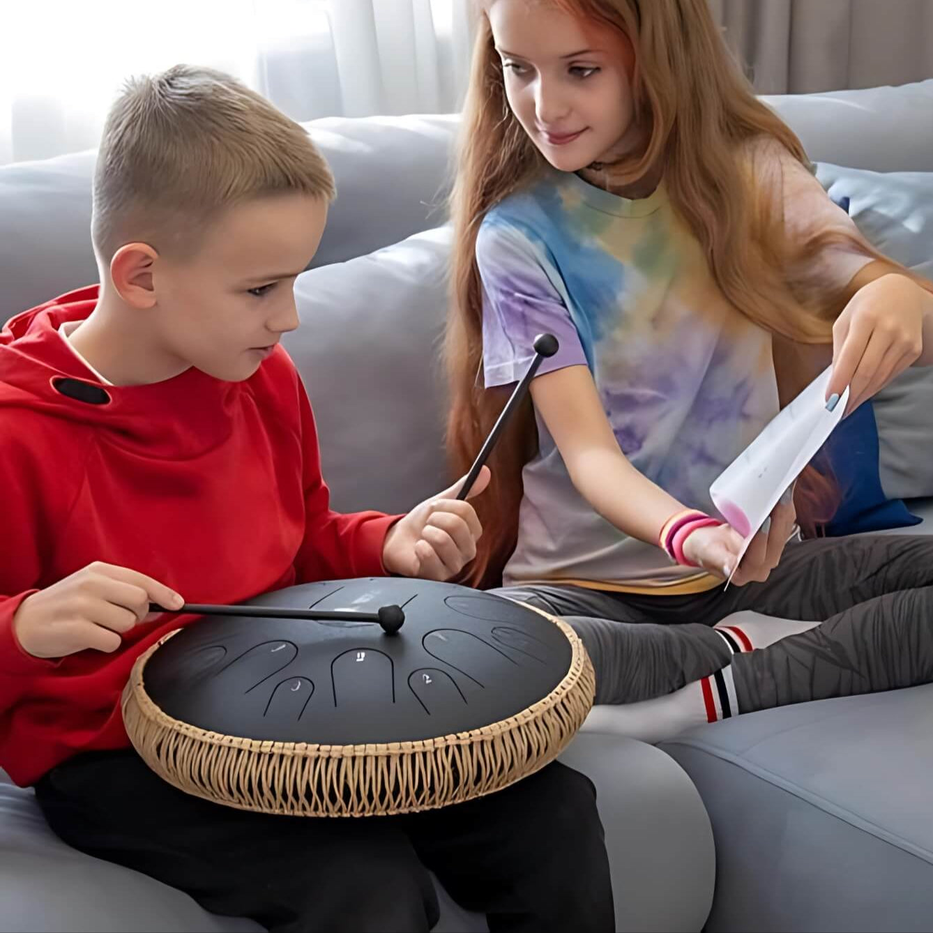 Harmonii KlankOase™ Steel Tongue Drum – Magisch Klankschaalgeluid voor Rust, Meditatie & Creatieve Expressie