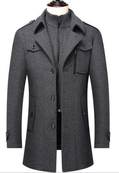 ShelbyCoat™ Classic Edition | Luxe Dubbele Kraag Trenchcoat voor Heren
