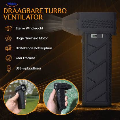TurboJet Pro™ - De krachtigste Draagbare Luchtblazer voor o.a. Werkplaats, Elektronica en Thuis