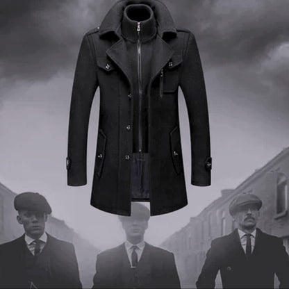ShelbyCoat™ Classic Edition | Luxe Dubbele Kraag Trenchcoat voor Heren