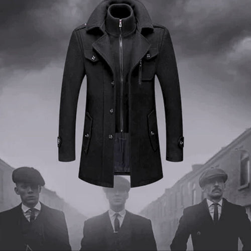 ShelbyCoat™ Classic Edition | Luxe Dubbele Kraag Trenchcoat voor Heren