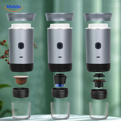 BrewMaster™ 3-in-1 | Draagbare Espressomachine voor Koffie