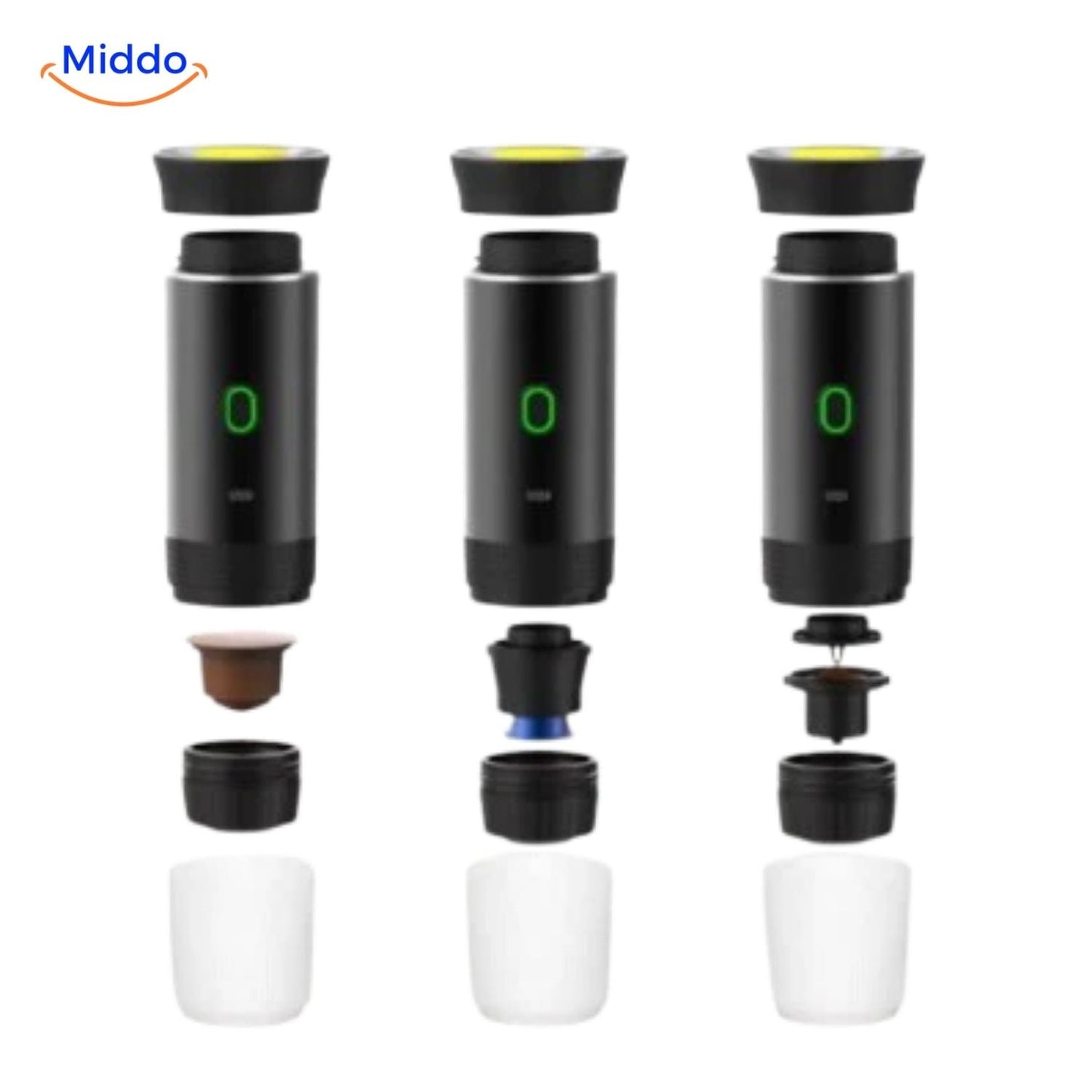 BrewMaster™ 3-in-1 | Draagbare Espressomachine voor Koffie