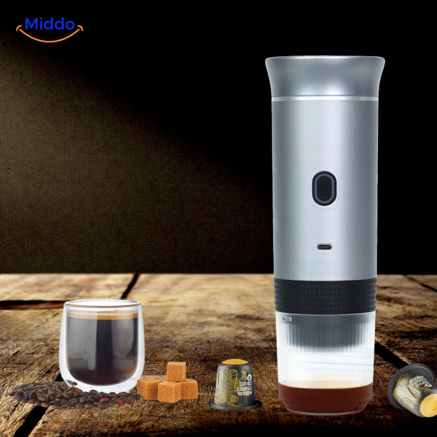 BrewMaster™ 3-in-1 | Draagbare Espressomachine voor Koffie