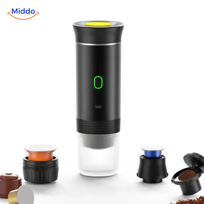 BrewMaster™ 3-in-1 | Draagbare Espressomachine voor Koffie