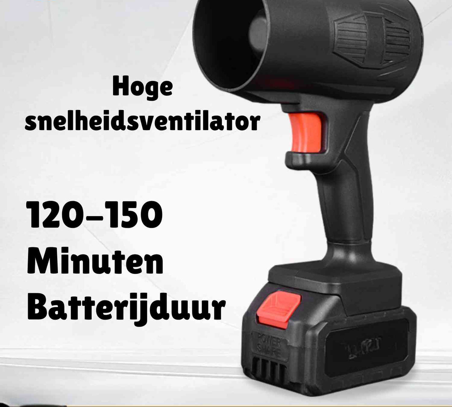 Jetstorm™ Blower | Krachtige Droger, Draagbaar & Snel Oplaadbaar