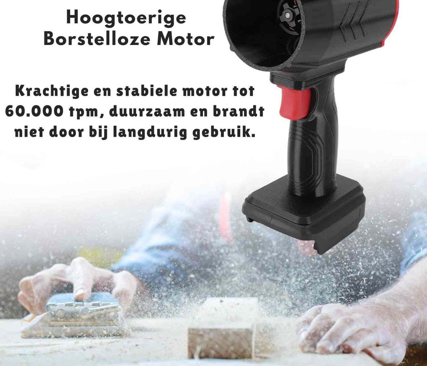 Jetstorm™ Blower | Krachtige Droger, Draagbaar & Snel Oplaadbaar