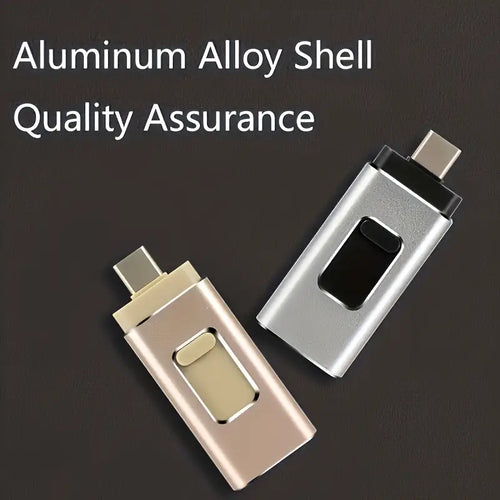 Ruimte tekort op je telefoon? QuadPort™ (USB-C, Lightning, USB-A & Micro-USB)